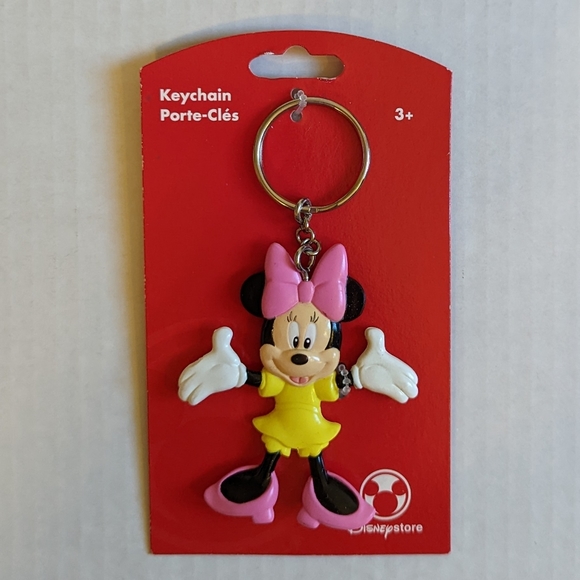 Disney Store Mickey and Minnie Keychains Set of 3 - Picture 5 of 10